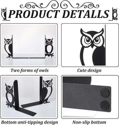 Geelin Peeping Cat Metal Bookends Set of 2 Cute Book Ends for Shelves Decorative Bookshelf Home Office Desk Bookshelf Decor Gift for Cat Lovers and Reading Enthusiasts