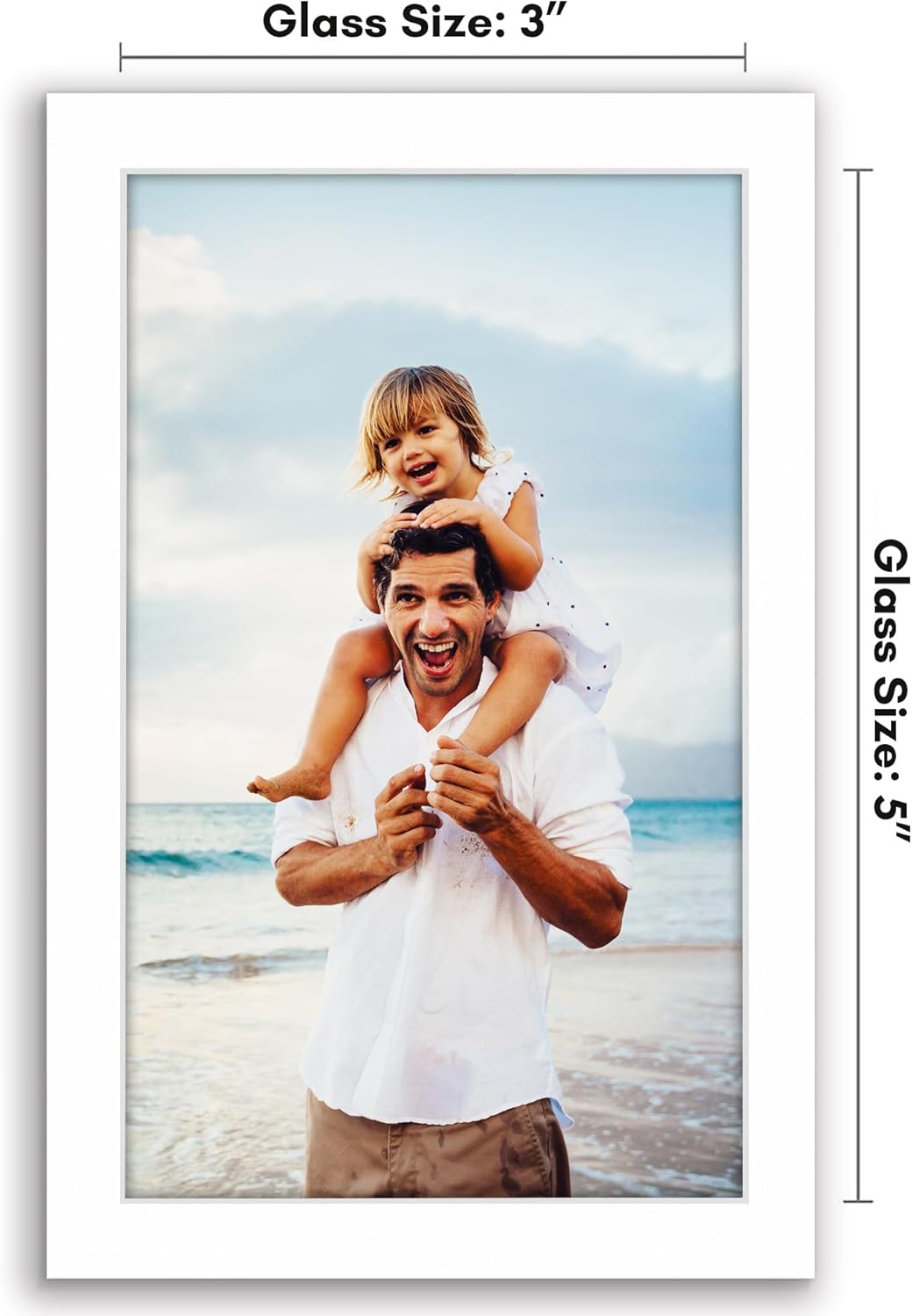 Americanflat 24x36 Poster Frame with Polished Plexiglass - Streamline Collection - Thin Border Picture Frame for Wall Display - Hanging Hardware Included - Black - Colors B