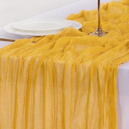 Socomi 3pcs Sage Green Cheesecloth Table Runner Summer Boho Rustic Gauze 120 inch 10FT Cheese Cloth Sheer Runner for Wedding Party Baby Shower Home Decor Holiday Decorations