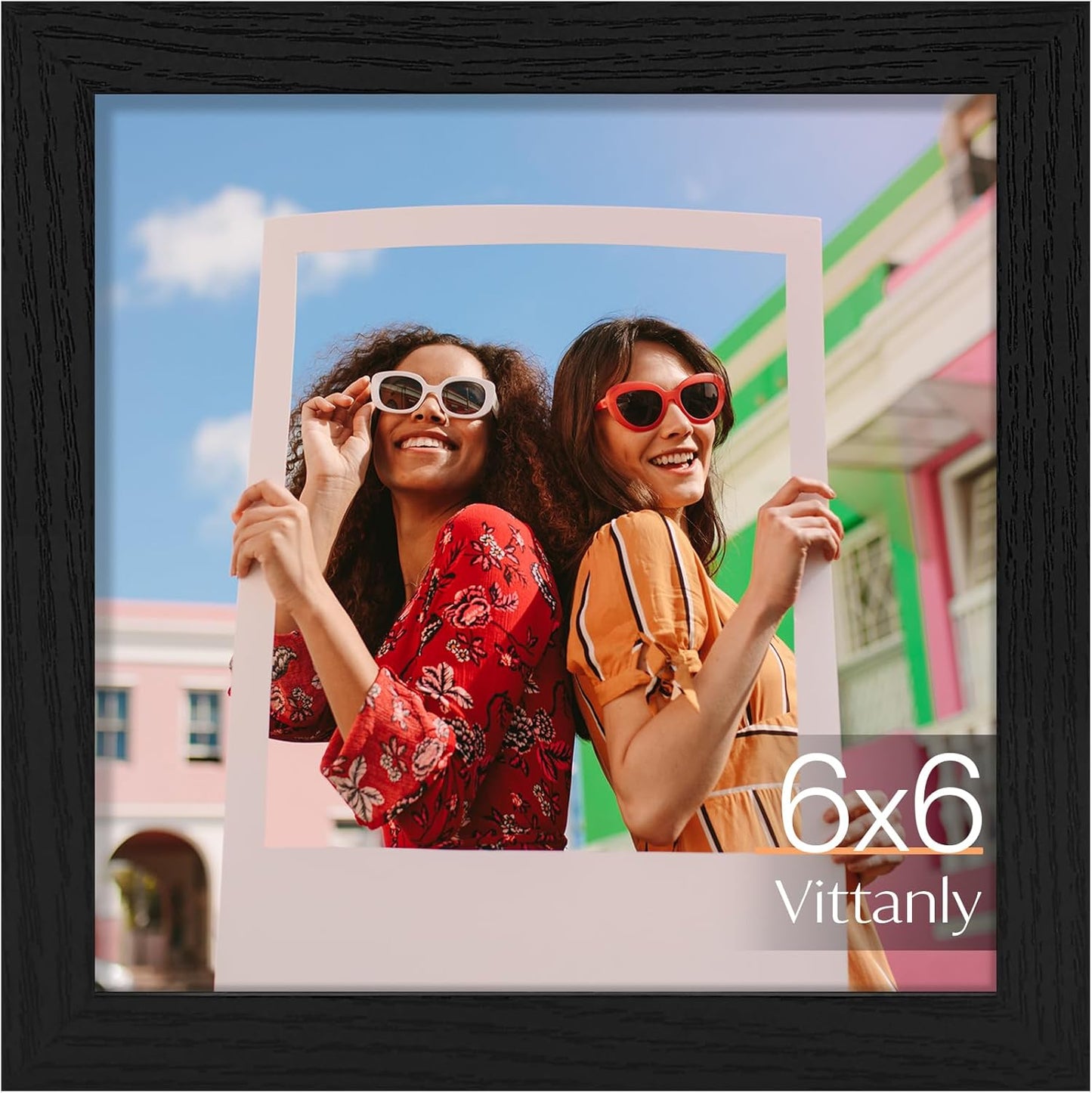 Vittanly 11x14 Picture Frame, Display Pictures 8x10 with Mat or 11x14 without Mat, Photo Frame for Wall Mounting, Black, 1 Pack - Colors A