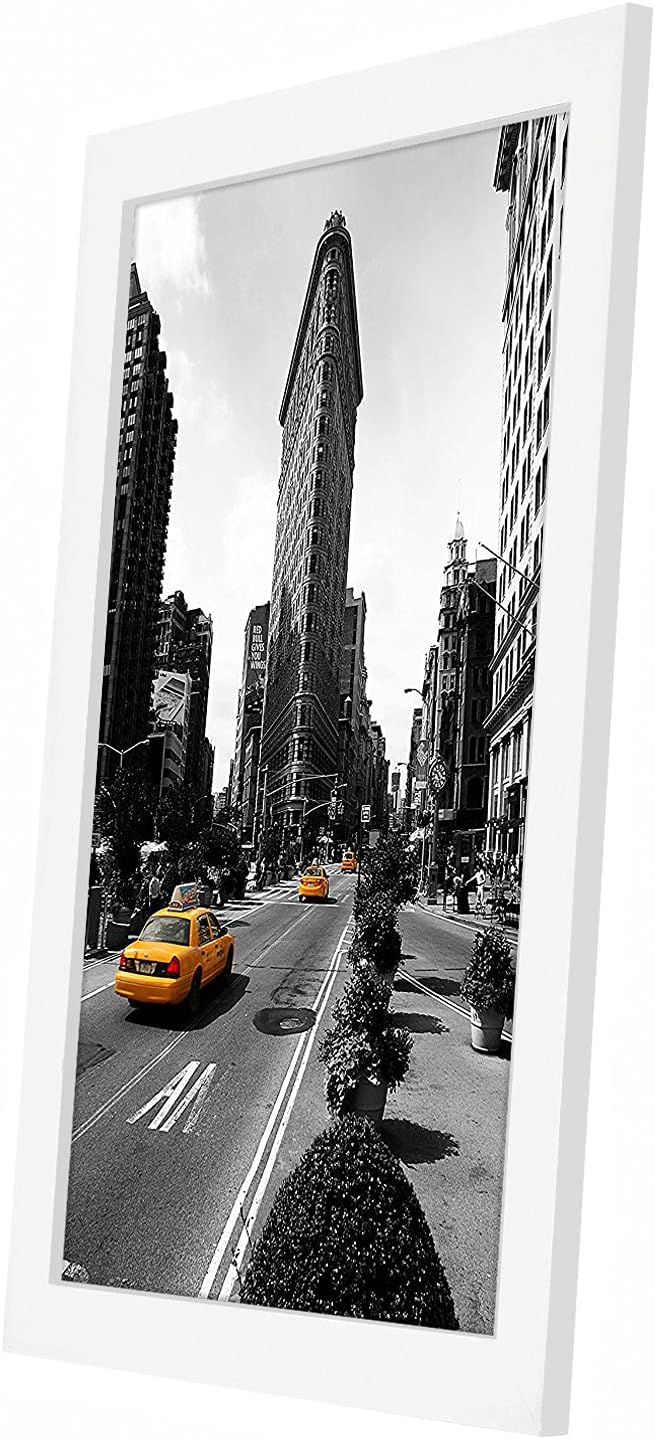 Americanflat 12x18 Poster Frame with Shatter-Resistant Glass - Signature Collection - Gallery-Style Frames Made of Engineered Wood - Photo Frame for Wall Display - Black - Colors C