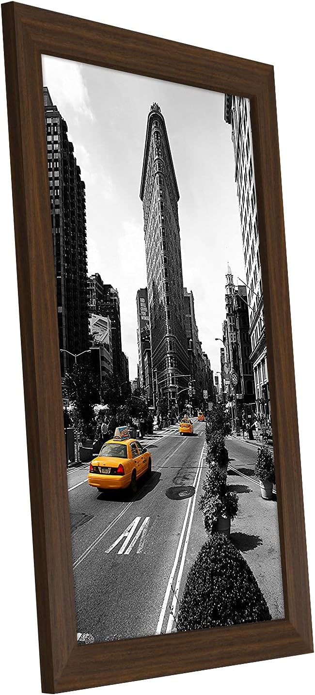 Americanflat 12x18 Poster Frame with Shatter-Resistant Glass - Signature Collection - Gallery-Style Frames Made of Engineered Wood - Photo Frame for Wall Display - Black - Colors C