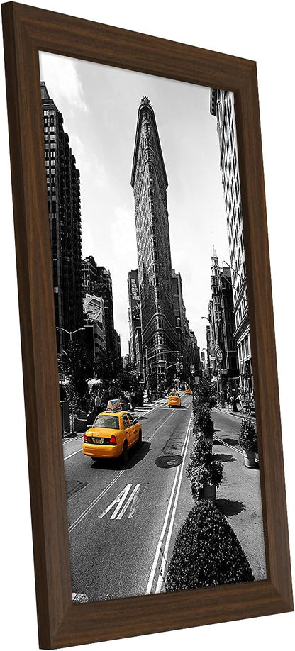 Americanflat 12x18 Poster Frame with Shatter-Resistant Glass - Signature Collection - Gallery-Style Frames Made of Engineered Wood - Photo Frame for Wall Display - Black - Colors C