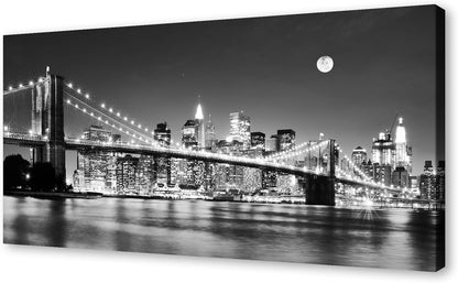 Baisuart S02250 Canvas Prints Wall Art Beach Sunset Ocean Waves Nature Pictures Stretched Canvas Wooden Framed for living Room Bedroom and Office