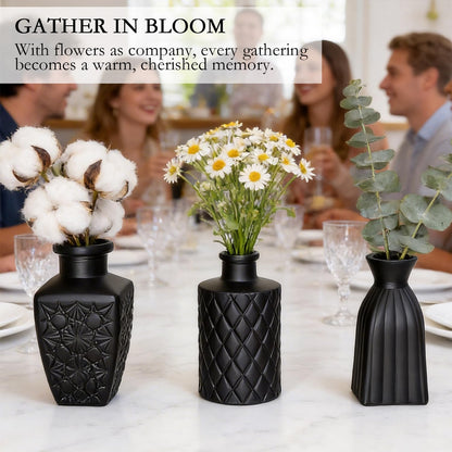 Clear Glass Bud Vase Set of 12 Pcs,Small Bud Vases in Bulk,Glass Crystal Flower Vases Table Centerpieces for Party Event Wedding Decor Baby Shower Decorations (Clear, 12 Pcs)
