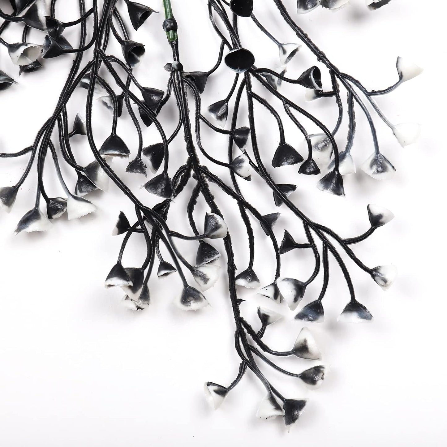 RECUTMS Fake Hanging Plants Artificial Ferns for Outdoor Hanging Faux Plants Vine Ivy Faux Fern Hanging Vines Wall Plants for Home Garden Party Wedding Decor (White 4P)