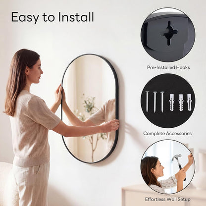 Sweetcrispy 20"x30" Arched Gold Bathroom Mirrors for Wall, Bathroom Mirrors for Over Sink, Metal Framed with HD Shatter-Proof Glass for Entryway, Living Room, Bedroom