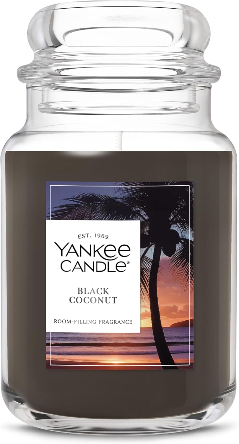 Yankee Candle Sage & Citrus, Scented Candle, 22oz Large Jar with up to 150 Hour Burn Time, Giftable, Birthdays