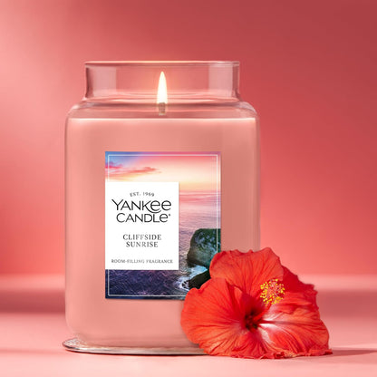 Yankee Candle Sage & Citrus, Scented Candle, 22oz Large Jar with up to 150 Hour Burn Time, Giftable, Birthdays