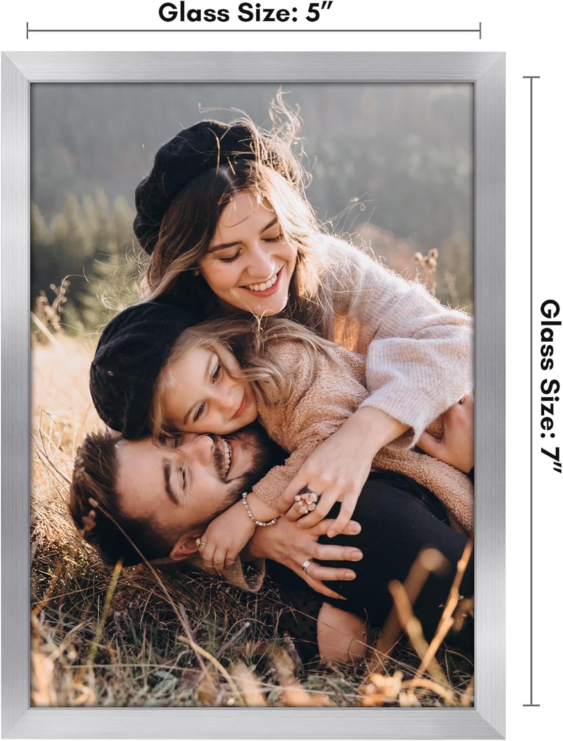 Americanflat 24x36 Poster Frame with Polished Plexiglass - Streamline Collection - Thin Border Picture Frame for Wall Display - Hanging Hardware Included - Black - Colors B