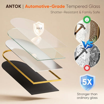 Antok 71" x28” Arched Full Length Floor Mirror, Black Aluminum Frame, Free Standing/Wall Mount/Leaning for Bedroom, Living Room, Dressing Room