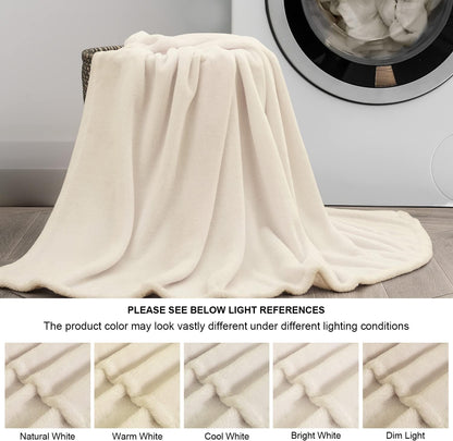 BEDELITE Fleece Blanket Black Throw Blankets for Couch & Bed, Luxury Plush Cozy Fuzzy Blanket 50x60 inches, Super Soft Warm Lightweight Throw Blanket for Travel Camping - Colors A