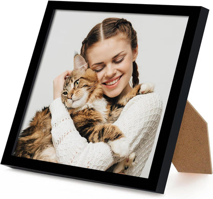 Americanflat 24x36 Poster Frame with Polished Plexiglass - Streamline Collection - Thin Border Picture Frame for Wall Display - Hanging Hardware Included - Black - Colors D