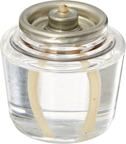Hollowick Disposable Liquid Candles, 8 Hour, for Use in Glass Votive Tealight Lamp Holders, Restaurant Wedding Table Top Lights, Child Resistant Closures, 90 Pieces, Clear Fuel Oil HD8-90