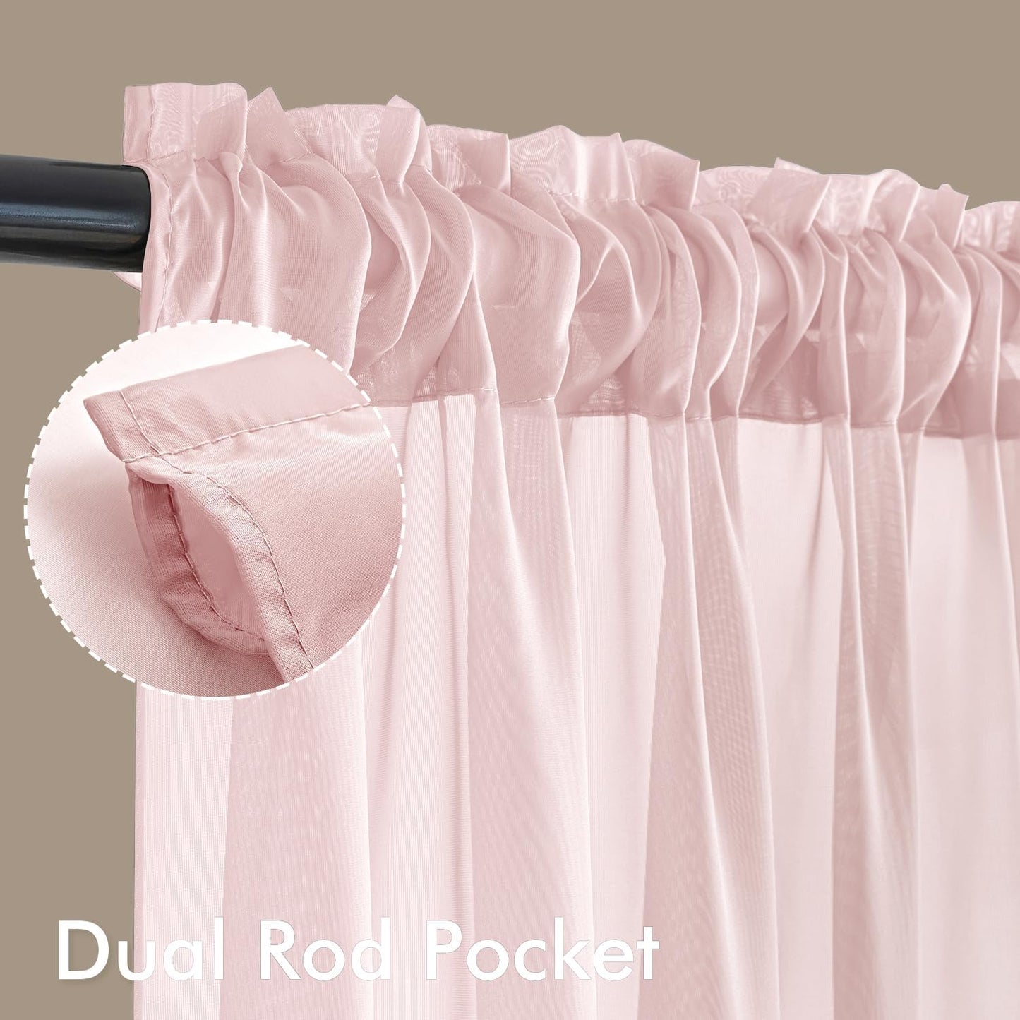 MIULEE White Sheer Curtains 84 Inches Long, 4 Panels Set, Light Filtering Rod Pocket Voile Drapes for Living Room and Bedroom, Airy Soft Fabric Window Treatments, 42 x 84 Inches