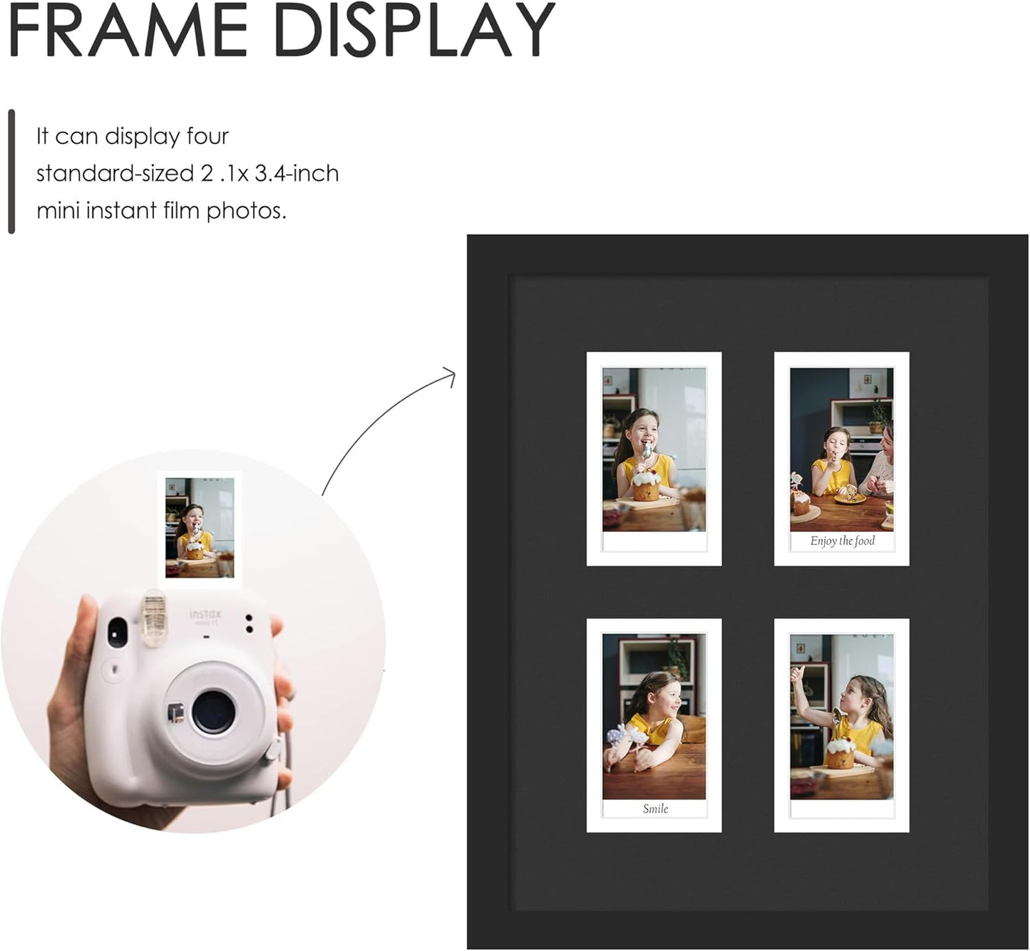 DUENPY 14x26 Collage Picture Frame 4x6 Collage Picture Frame Displays Twelve 4x6 inch Photos Available Horizontal Wall Mounting Display and Vertical Black - Colors A