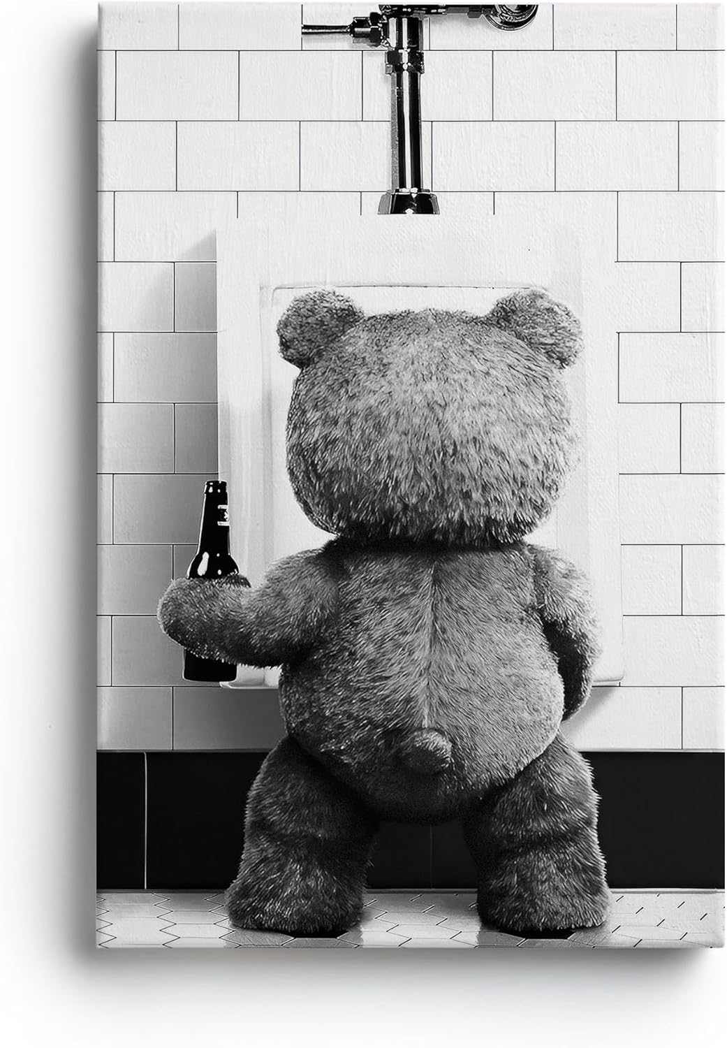 DIHSIEG 12x16 Canvas Wall Art funny bathroom wall art Print Poster Vintage Poster Frameless Floral Can be hung on the Wall Heal Your Heart poster Wall Art Canvas