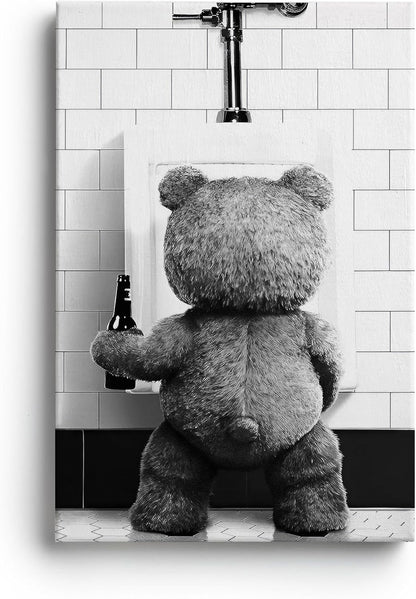 DIHSIEG 12x16 Canvas Wall Art funny bathroom wall art Print Poster Vintage Poster Frameless Floral Can be hung on the Wall Heal Your Heart poster Wall Art Canvas