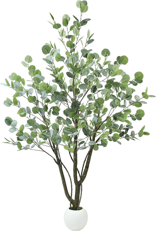 Caxchiling Artificial Olive Tree 6FT, Fake Tree for Indoor Outdoor, Lifelike Faux Large Floor Plants with Heavy Trunk with Vines and Moss Topper, Home Office Decor for Living Room Bedroom Doorway