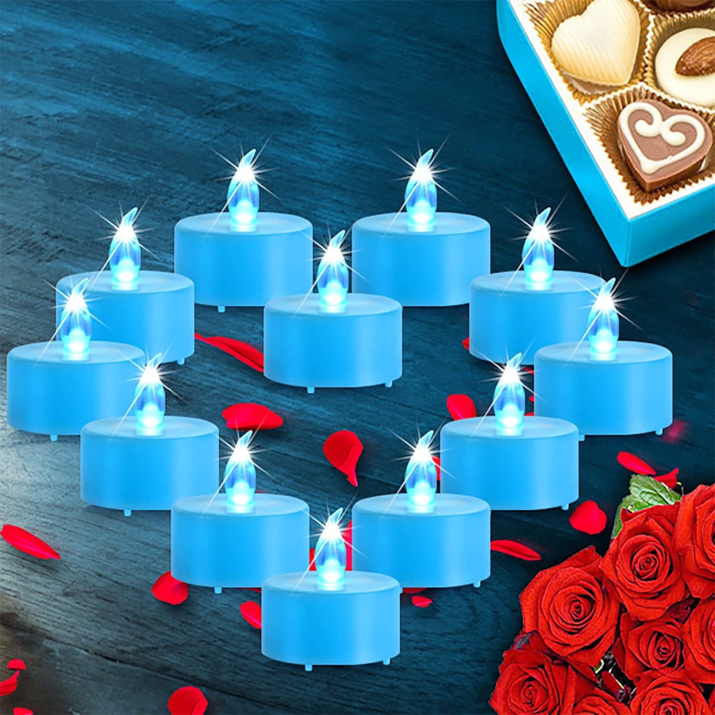 Nancia 100PACK Flameless LED Tea Lights Candles, Realistic and Bright Flickering Long Lasting 200Hours Battery-Powered, Ideal Party, Wedding, Birthday, Gifts Home Decoration Warm Yellow
