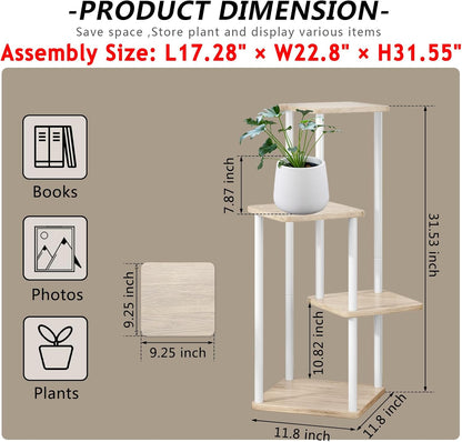 AZERPIAN Plant Stand 5 Tier Indoor Metal Flower Shelf for Multiple Plants Corner Tall Flower Holders for Patio Garden Living Room Balcony Bedroom, Black (5 Tier-Black)