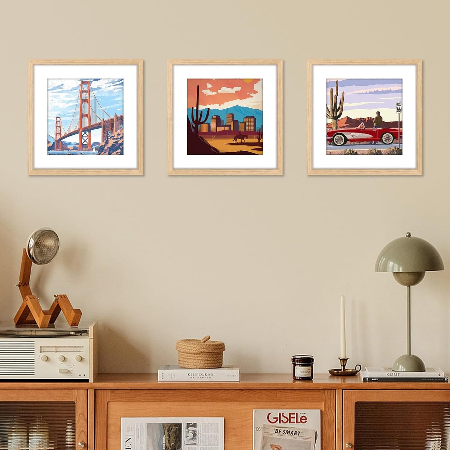 FIXSMITH 10 Pack Picture Frames Collage Wall Decor for Mounting or Tabletop Display, Gallery Wall Frame Set with Two 8x10 Black Frames, Four 5x7 Frames and Four 4x6 Frames, Multi-Pack Photo Frame Set