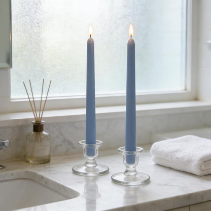 12-Pack Olive Green Taper Candles, 10 Inch Unscented Dripless Candlesticks, Long-Lasting Burn Time of 7-8 Hours, Perfect for Christmas Home Décor Spring and St. Patrick's Day