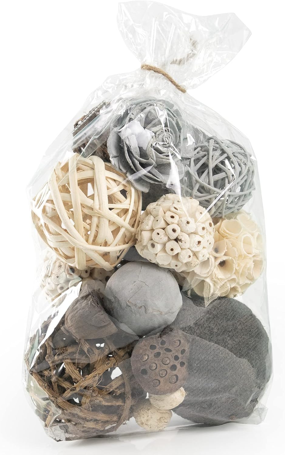 ANDALUCA Natural Tones Vase & Bowl Filler Decorative Balls (Natural Orbs)