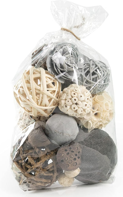 ANDALUCA Natural Tones Vase & Bowl Filler Decorative Balls (Natural Orbs)