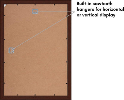 Americanflat 12x18 Poster Frame with Shatter-Resistant Glass - Signature Collection - Gallery-Style Frames Made of Engineered Wood - Photo Frame for Wall Display - Black - Colors A