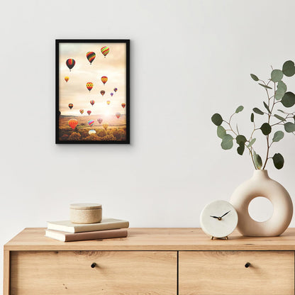Americanflat 24x36 Poster Frame with Polished Plexiglass - Streamline Collection - Thin Border Picture Frame for Wall Display - Hanging Hardware Included - Black - Colors B