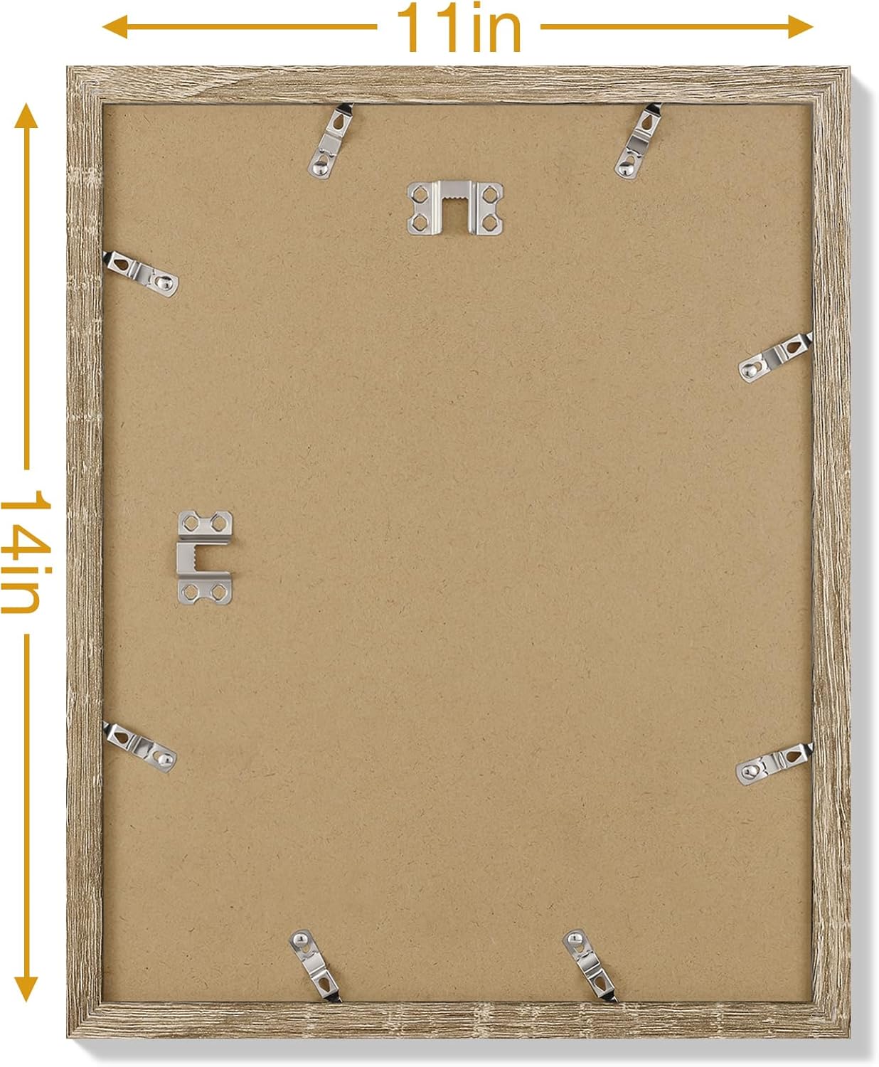 Vittanly 8x10 Picture Frames Set of 9, Shatter Resistant Plexiglass, Display 5x7 Pictures with Mat or 8x10 without Mat, Photo Frames for Wall or Tabletop, Engineered Wood, Black - Colors B