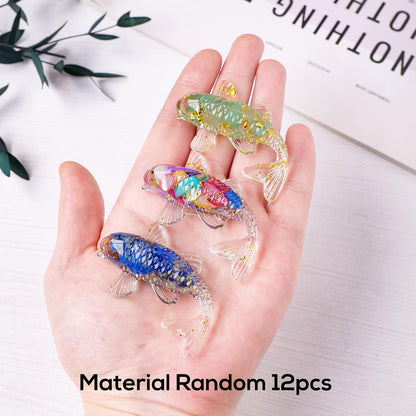 10PCS Crystal Bird Figurines Resin Animal Statues Decorative Gravel Birds Decor Animal Figurines for Home Decor Unique Bird for Teens