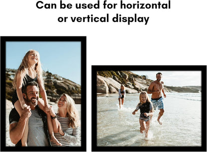 Americanflat 16x20 Picture Frame with Polished Plexiglass - Black Picture Frame - Wide Photo Frames Made of Engineered Wood for Vertical or Horizontal Wall Display - Epic Collection - Black - Colors C