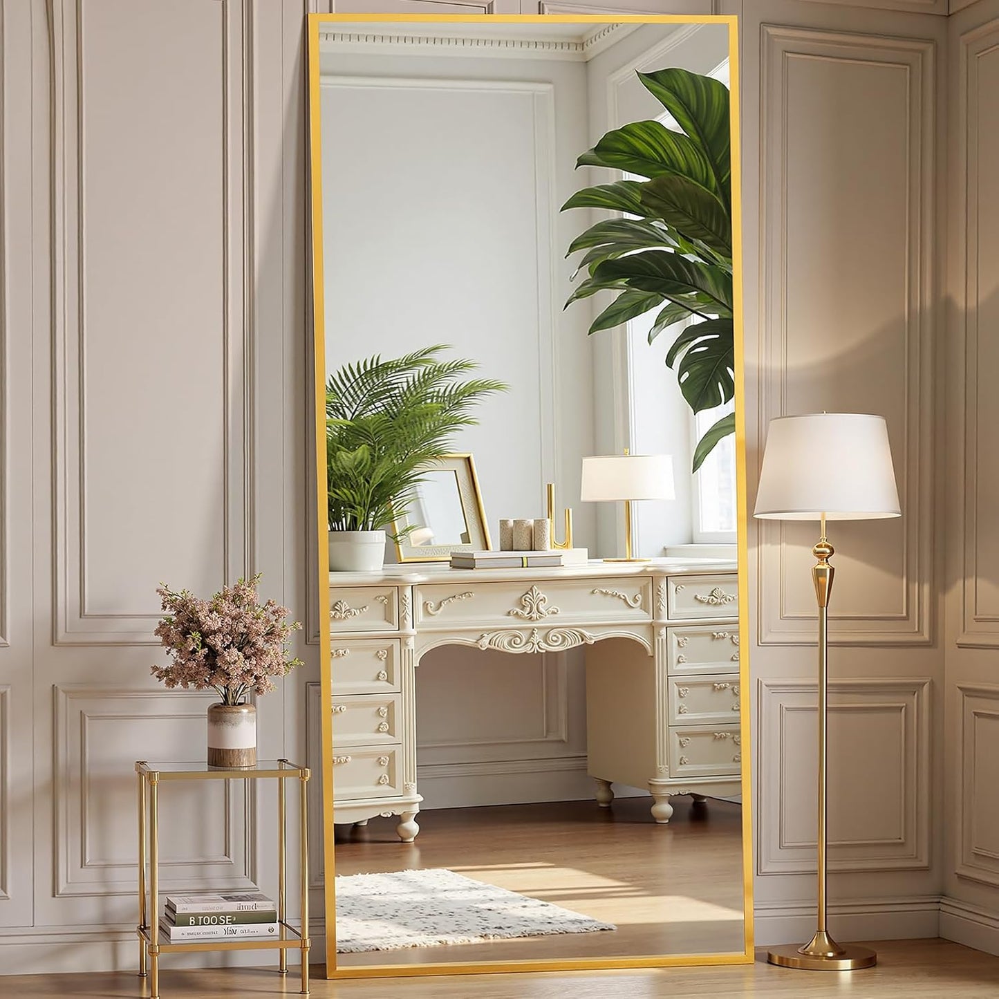 OLIXIS Black Arched Full Length Mirror 60"x16" for Bedroom, Full Body Mirror with Stand, Hanging or Leaning for Wall, Aluminum Alloy Thin Frame Floor Standing for Living Room