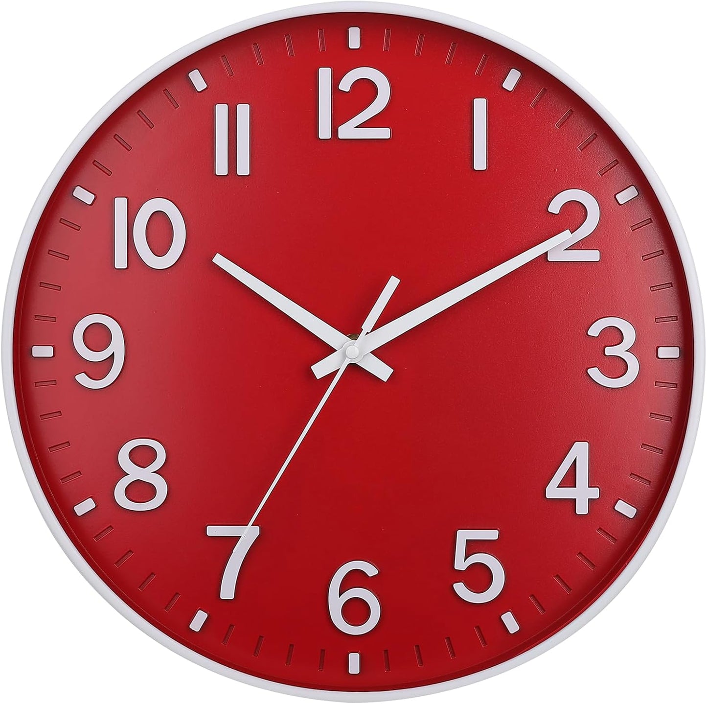 HZDHCLH Wall Clocks Battery Operated,12 inch Silent Non Ticking Modern Wall Clock for Living Room Bedroom Kitchen Office Classroom Decor (Olive Green and Gold)