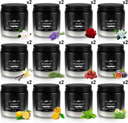 Howemon 24 Pack Scented Candles Set for Home, Relaxing Stress Relief, Aromatherapy - Natural Soy Wax and Fragrance - Gifts for Women, Mom, Best Friend, Wife, Birthday