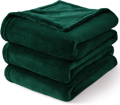 BEDELITE Fleece Blanket Black Throw Blankets for Couch & Bed, Luxury Plush Cozy Fuzzy Blanket 50x60 inches, Super Soft Warm Lightweight Throw Blanket for Travel Camping - Colors A