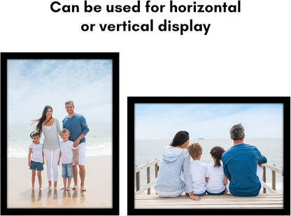Americanflat 16x20 Picture Frame with Polished Plexiglass - Black Picture Frame - Wide Photo Frames Made of Engineered Wood for Vertical or Horizontal Wall Display - Epic Collection - Black - Colors C