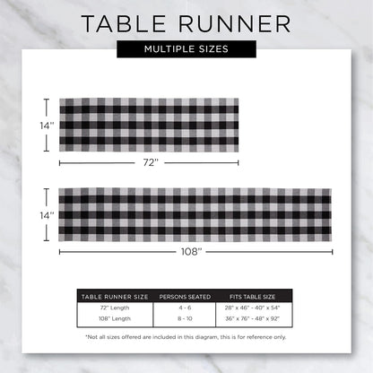 DII Farmhouse Braided Stripe Table Runner Collection, 15x72 (15x77, Fringe Included), Black
