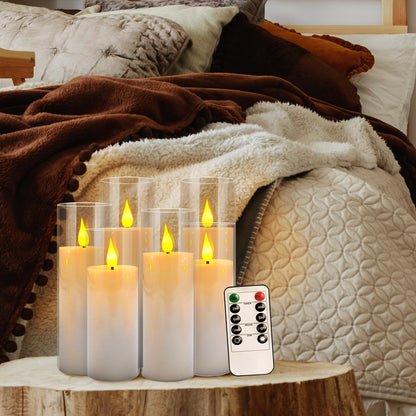48- Pack of 3 Sizes of LED Flameless Candles.This Candle is Suitable for café, Fancy Restaurant, Bookstore and Other Scenes to Create a Relaxing and Romantic Atmosphere.