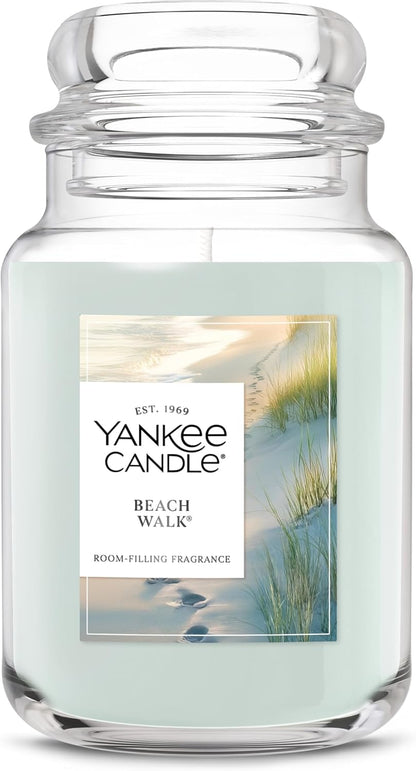 Yankee Candle Ocean Air Scented Candle, 22oz Large Jar with up to 150 Hour Burn Time, Giftable
