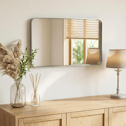 NEWBULIG Gold Round Wall Mirror 36 Inch, Bathroom Mirrors for Over Sink, Wall Decor for Bathroom, Entryway, Bedroom, Vanity