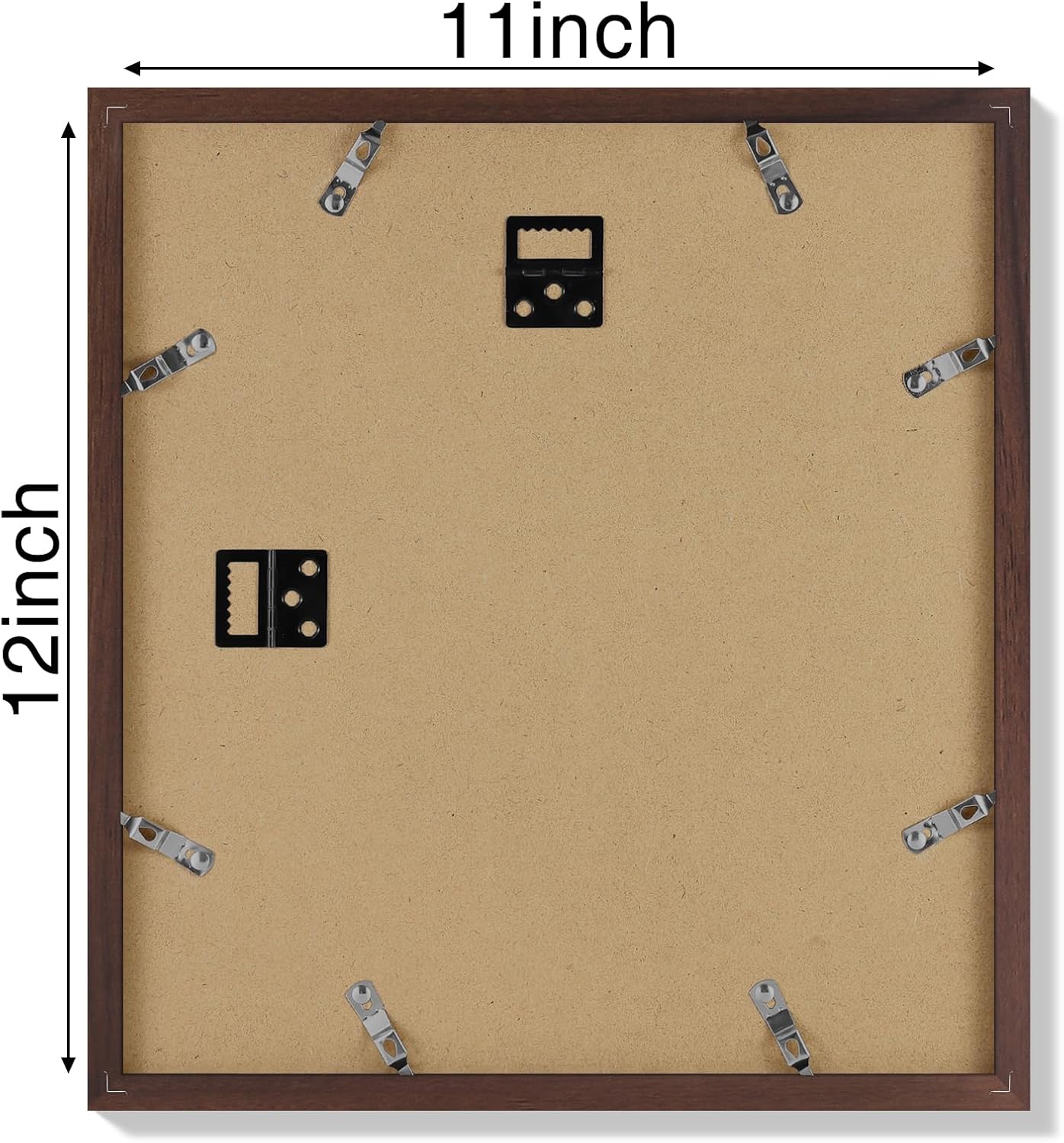 Vittanly 11x14 Picture Frame, Display Pictures 8x10 with Mat or 11x14 without Mat, Photo Frame for Wall Mounting, Black, 1 Pack - Colors B