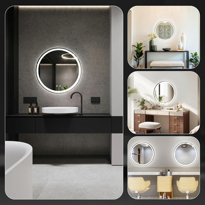 NEWBULIG Gold Round Wall Mirror 36 Inch, Bathroom Mirrors for Over Sink, Wall Decor for Bathroom, Entryway, Bedroom, Vanity