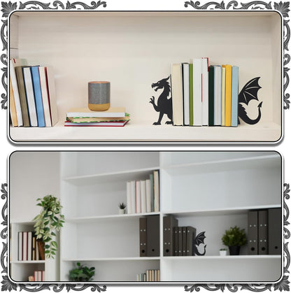 Geelin Peeping Cat Metal Bookends Set of 2 Cute Book Ends for Shelves Decorative Bookshelf Home Office Desk Bookshelf Decor Gift for Cat Lovers and Reading Enthusiasts