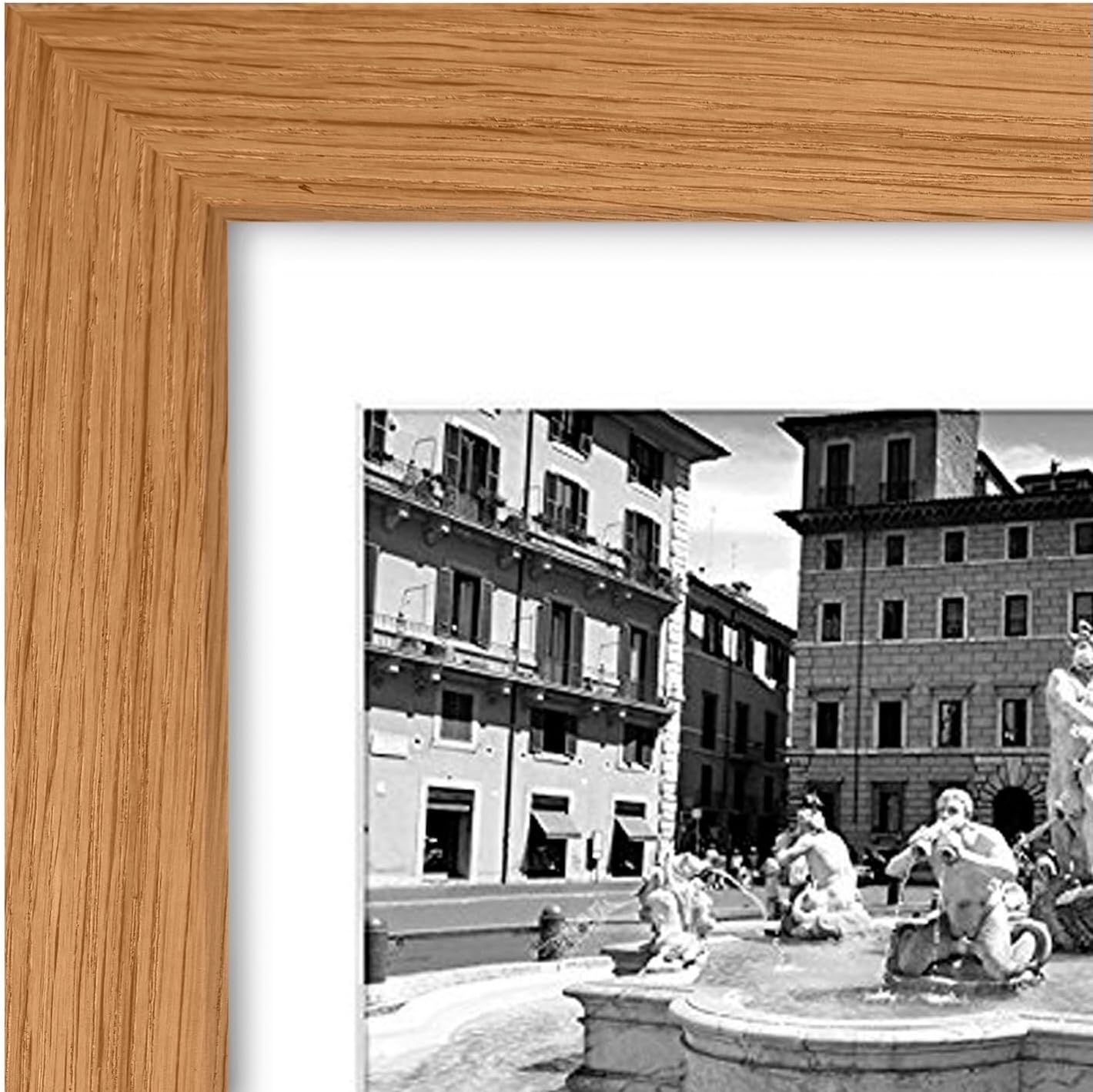 Americanflat 4x6 Collage Picture Frame with Shatter-Resistant Glass - Fits Five 4x6 Photos or Use as One 11x14 Picture Frame - Signature Collection - Collage Frames for Wall Display - Black