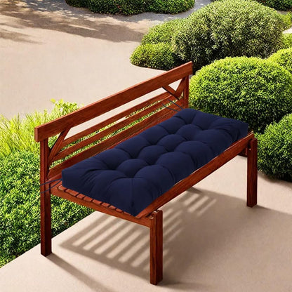 Bench Cushion, Patio Furniture Cushions with Ties, Soft Bench Cushions for Indoor/Outdoor Furniture Kitchen&Dining (Black, 39 * 19.7in)