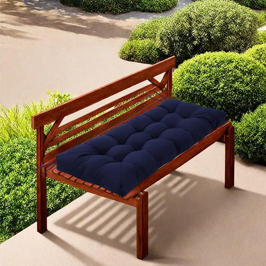 Bench Cushion, Patio Furniture Cushions with Ties, Soft Bench Cushions for Indoor/Outdoor Furniture Kitchen&Dining (Black, 39 * 19.7in)