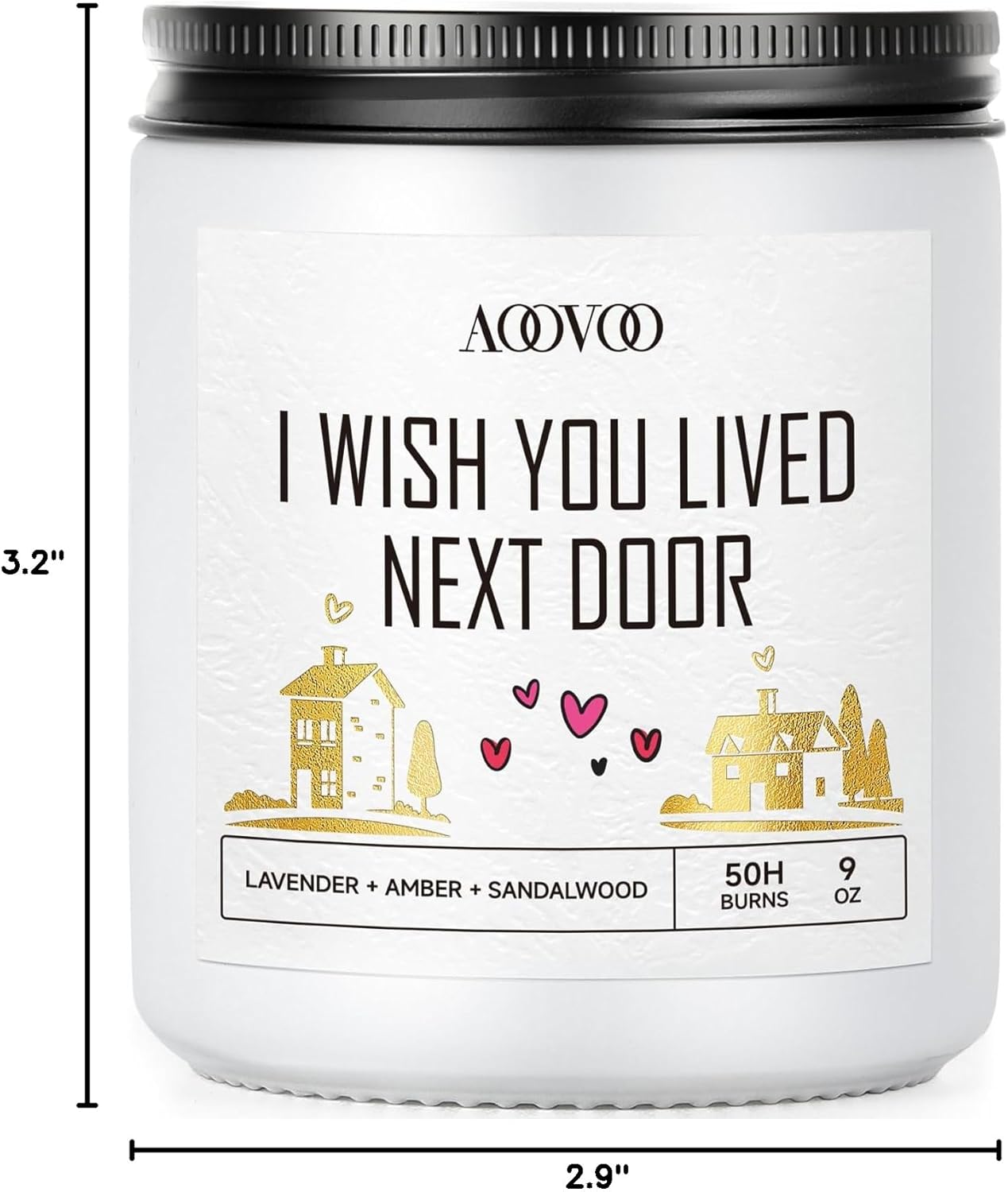 AOOVOO Calm Candles Set for Women - 4 Pack Candles for Home Scented, 28 oz 200 Hour Burn, Aromatherapy Candle with Crystals, Lavender Calm/Jasmine Serenity/Water Lily Pear Harmony/Patchouli Balance